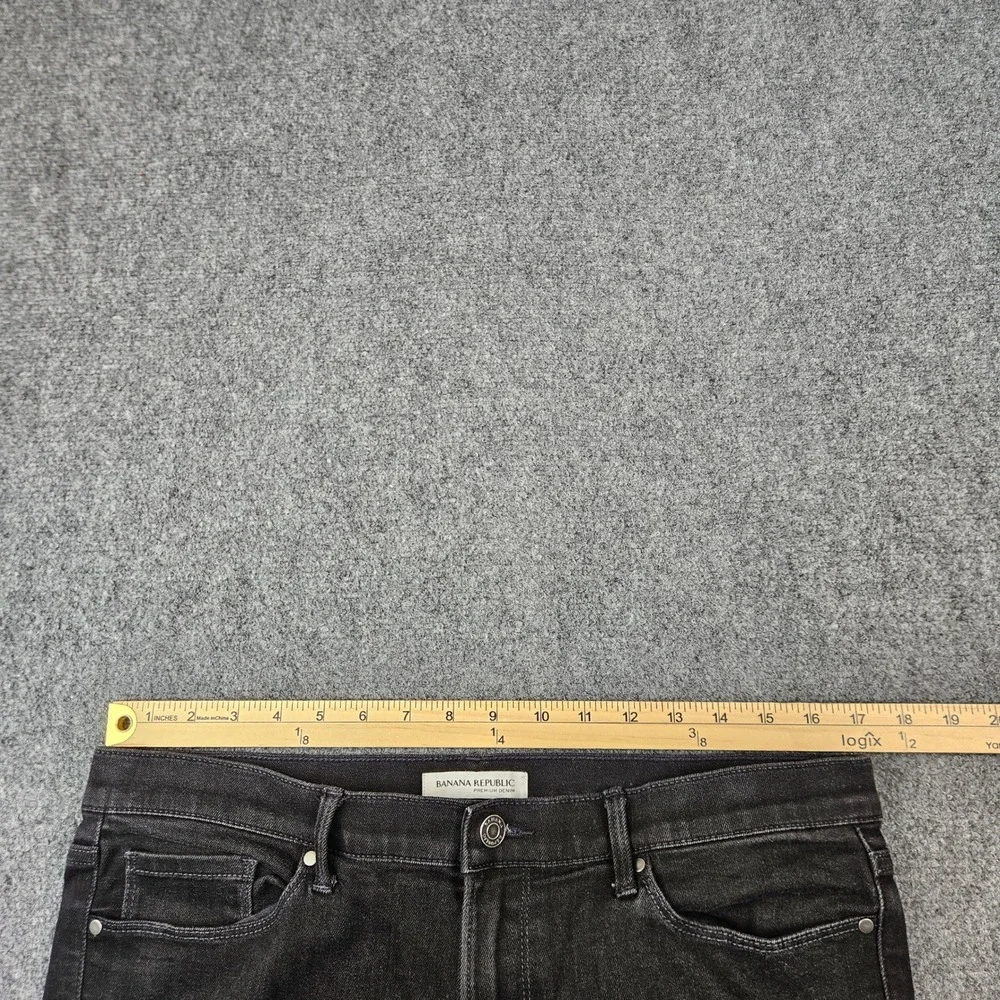 Banana Republic Premium Denim Skinny Jeans Mens Black Stretch RN 54023